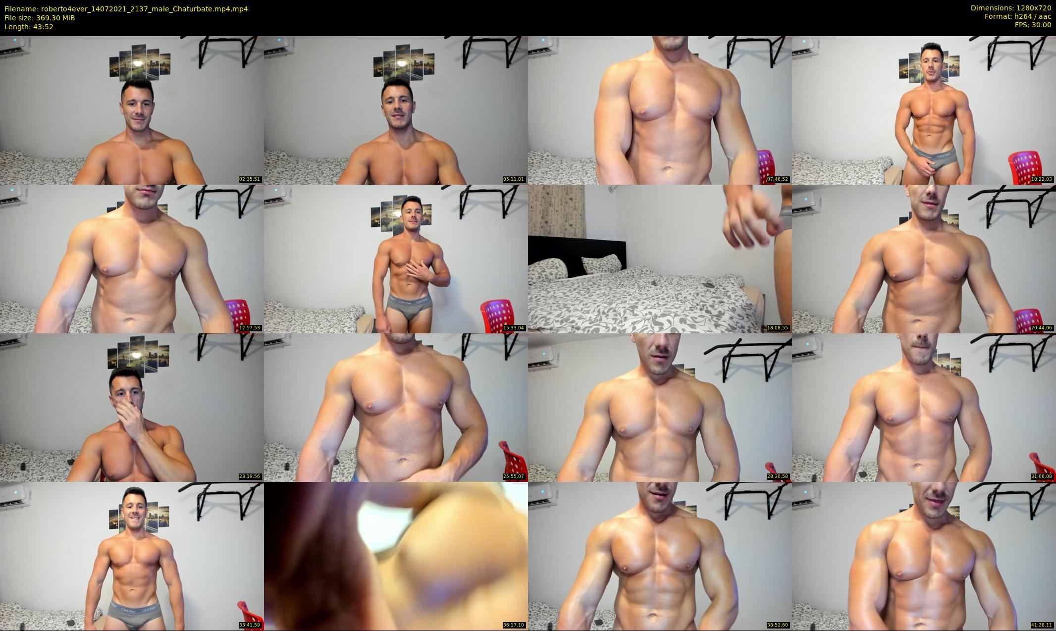 roberto4ever — 44 minute Chaturbate male cam show recording, 720p, Jul 14, 2021