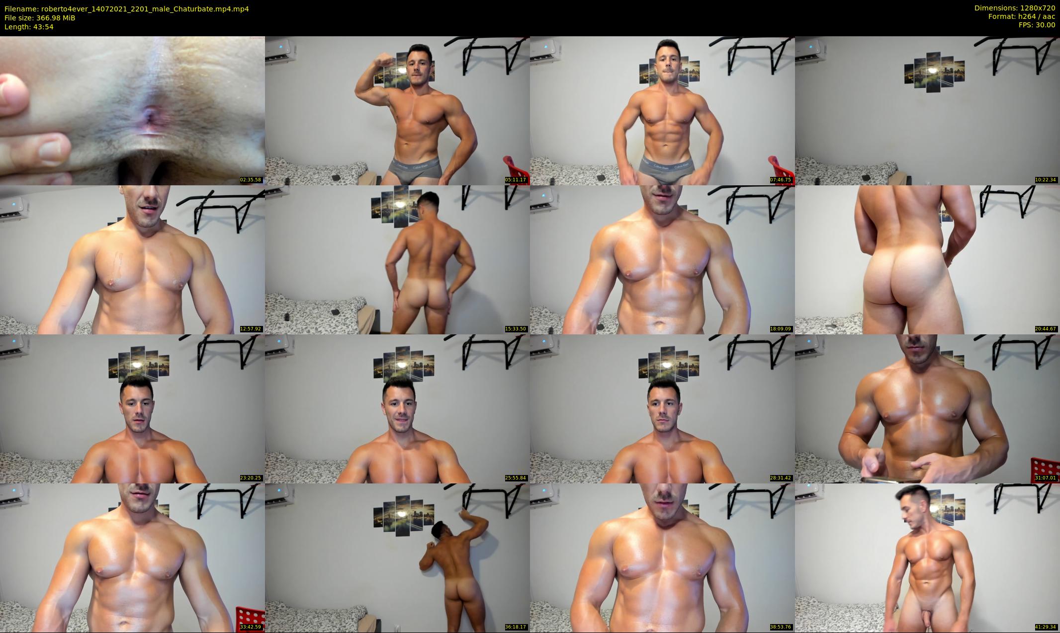 roberto4ever — 44 minute Chaturbate male cam show recording, 720p, Jul 14, 2021
