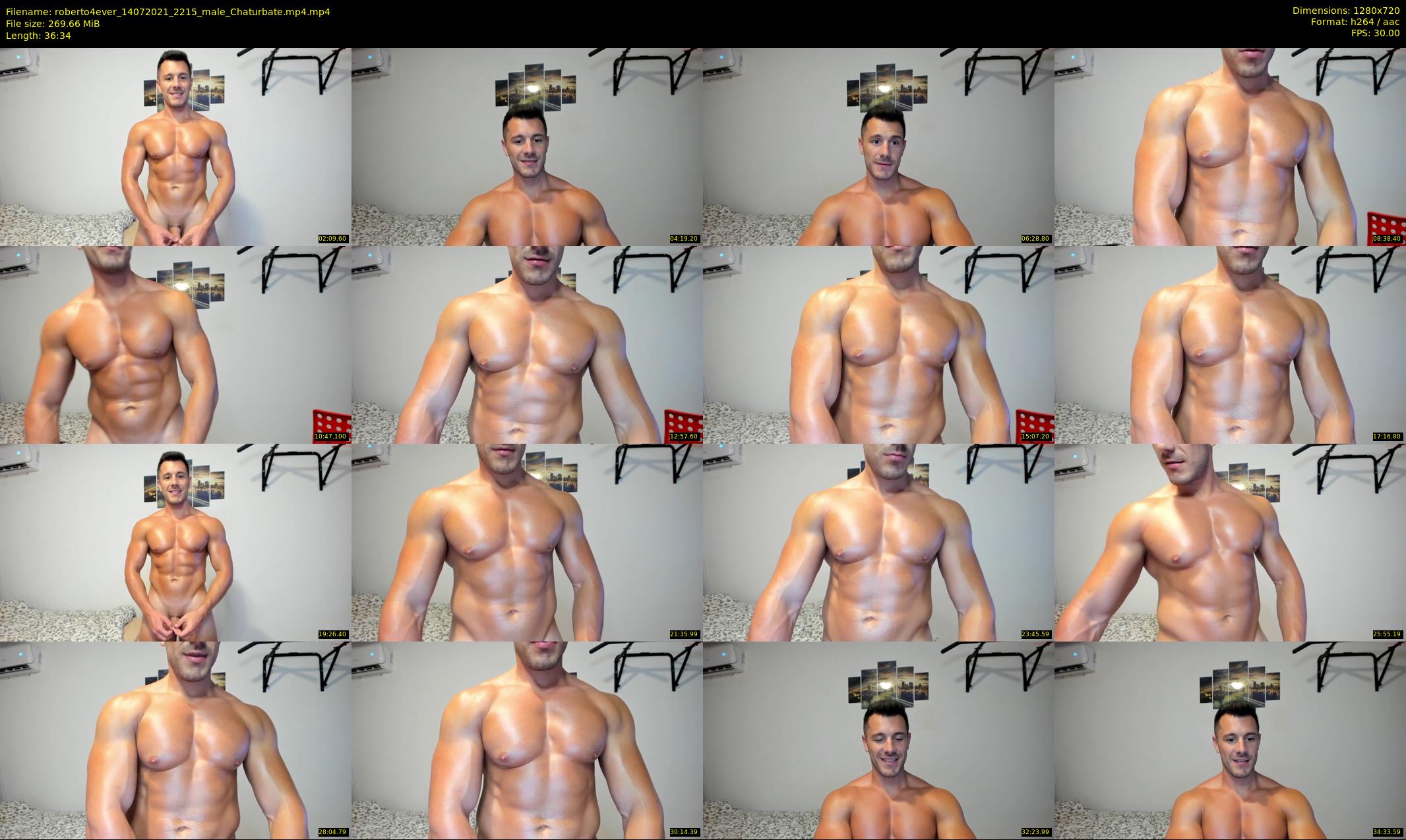 roberto4ever — 37 minute Chaturbate male cam show recording, 720p, Jul 14, 2021