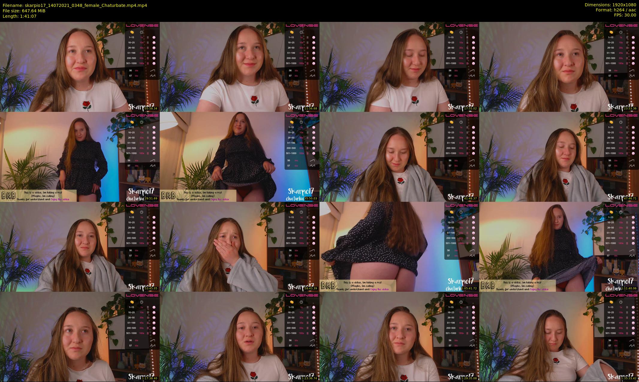 skarpio17 — 102 minute Chaturbate female cam show recording, 1080p, Jul 14, 2021