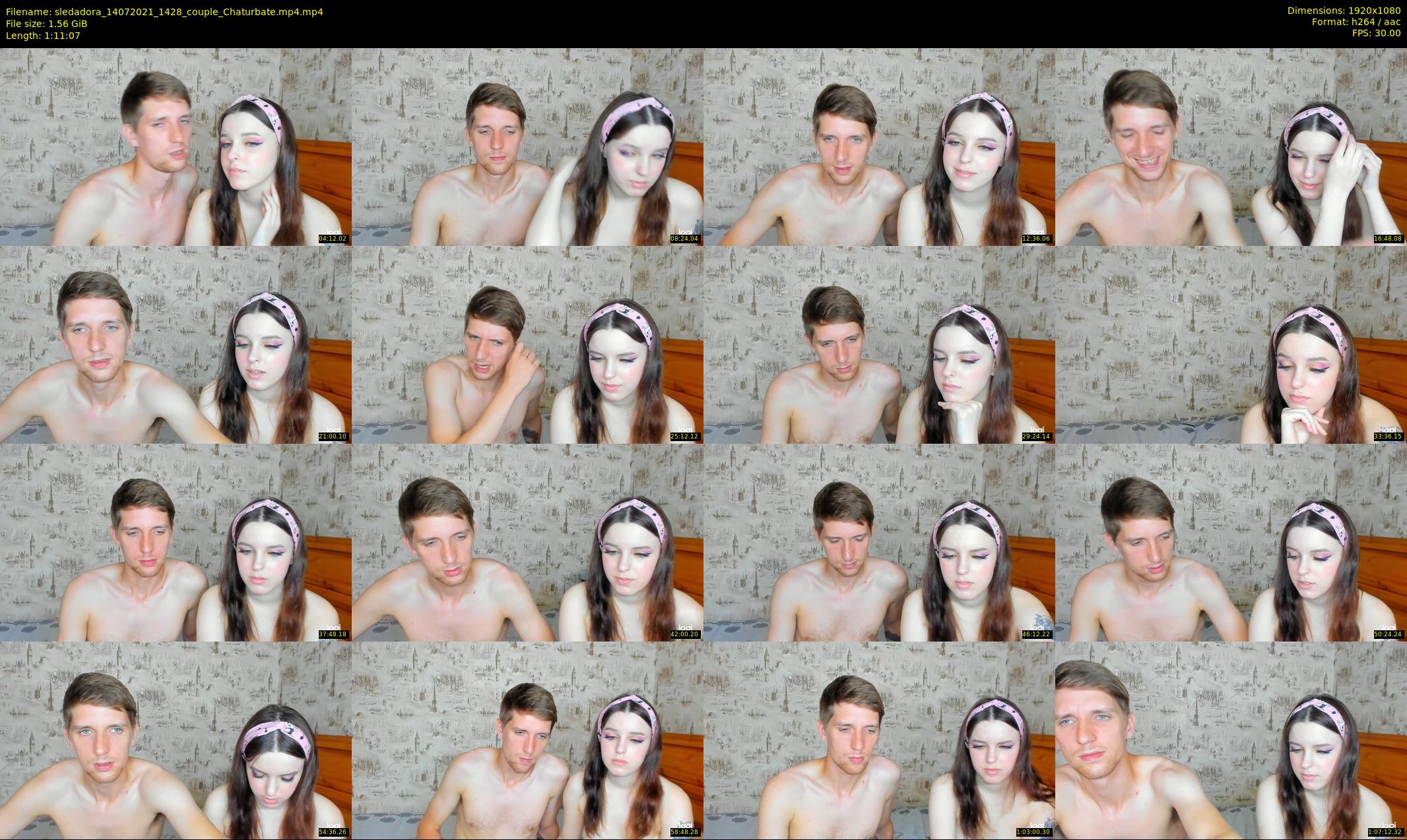 sledadora — 72 minute Chaturbate couple cam show recording, 1080p, Jul 14, 2021