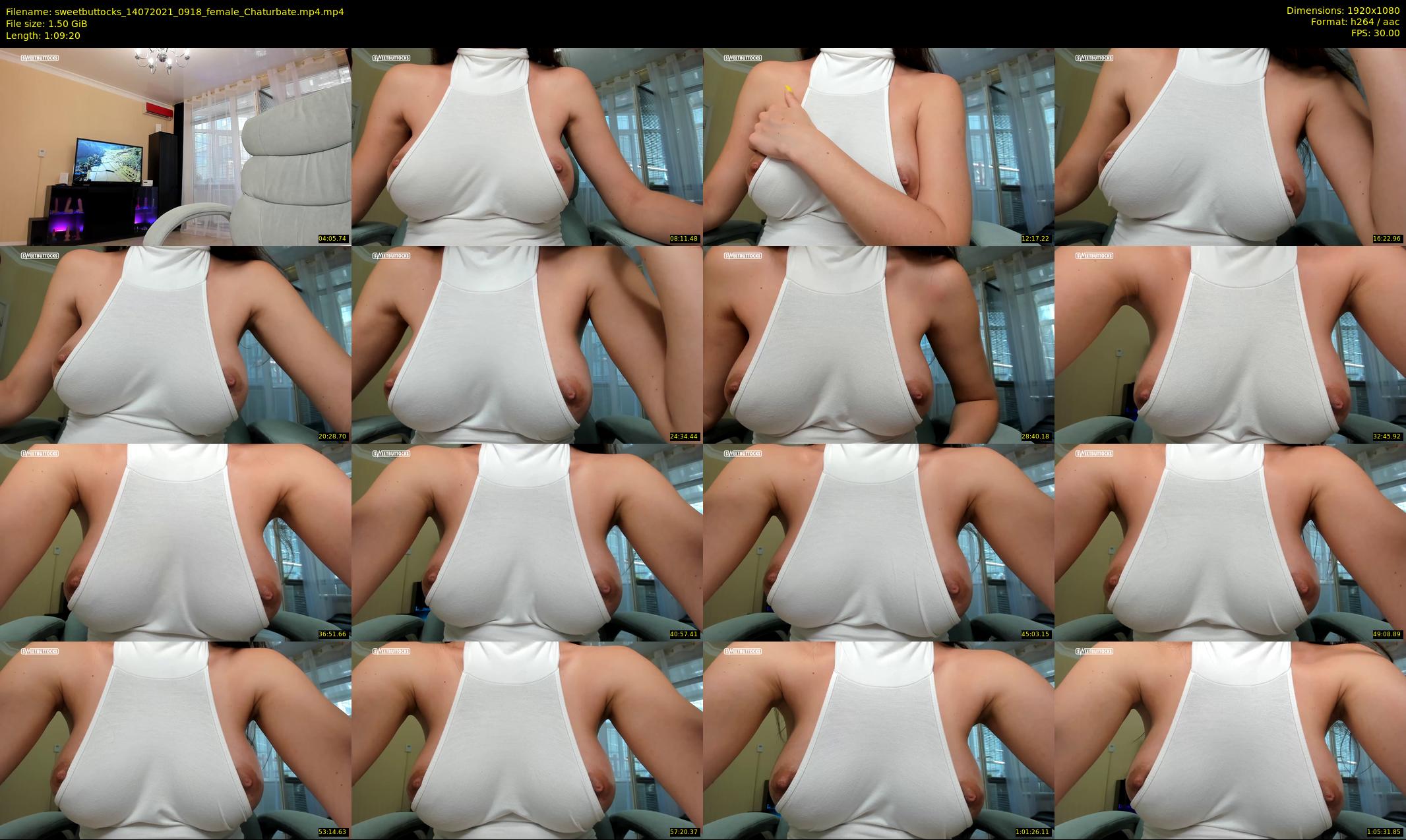 sweetbuttocks — 70 minute Chaturbate female cam show recording, 1080p, Jul 14, 2021