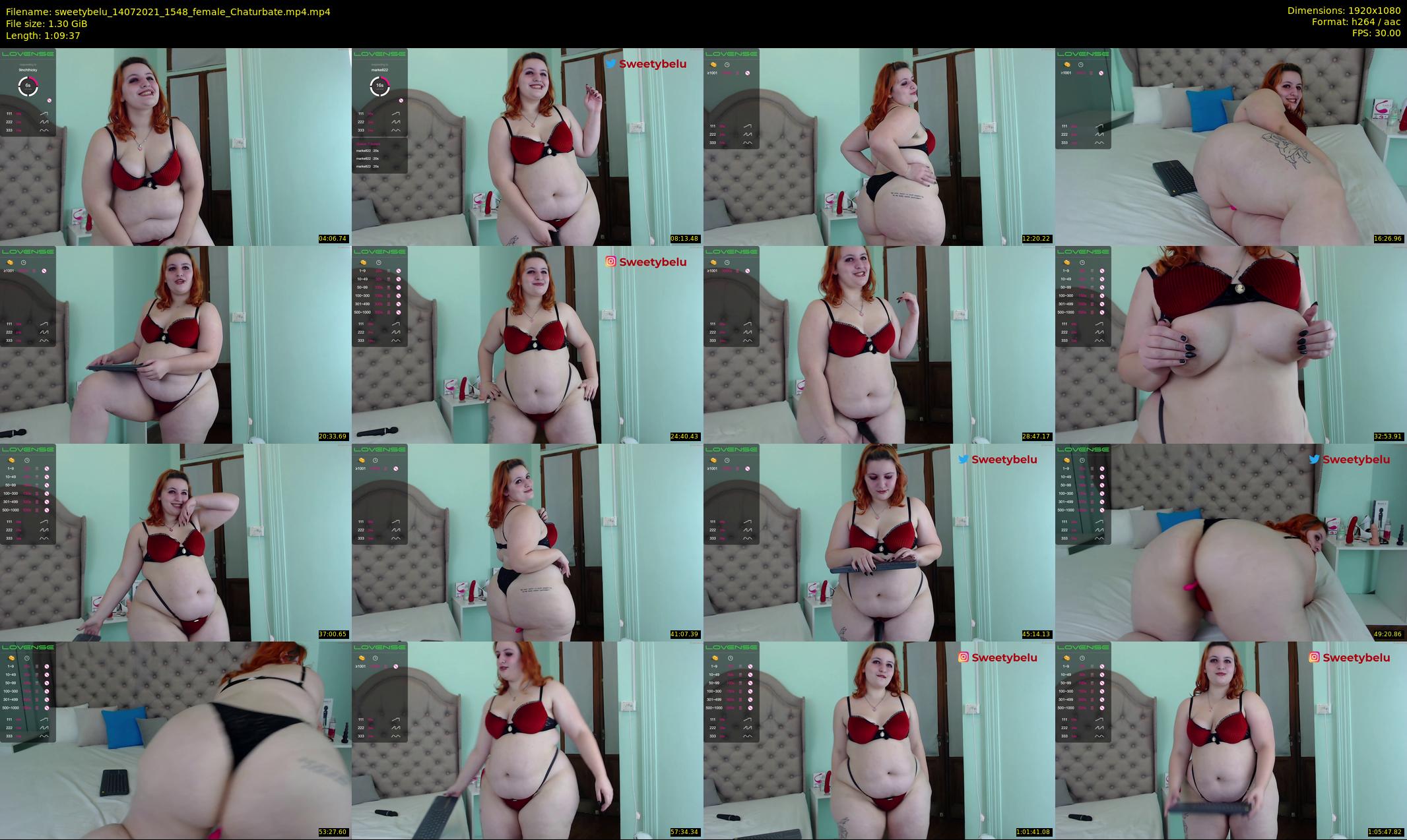 sweetybelu — 70 minute Chaturbate female cam show recording, 1080p, Jul 14, 2021