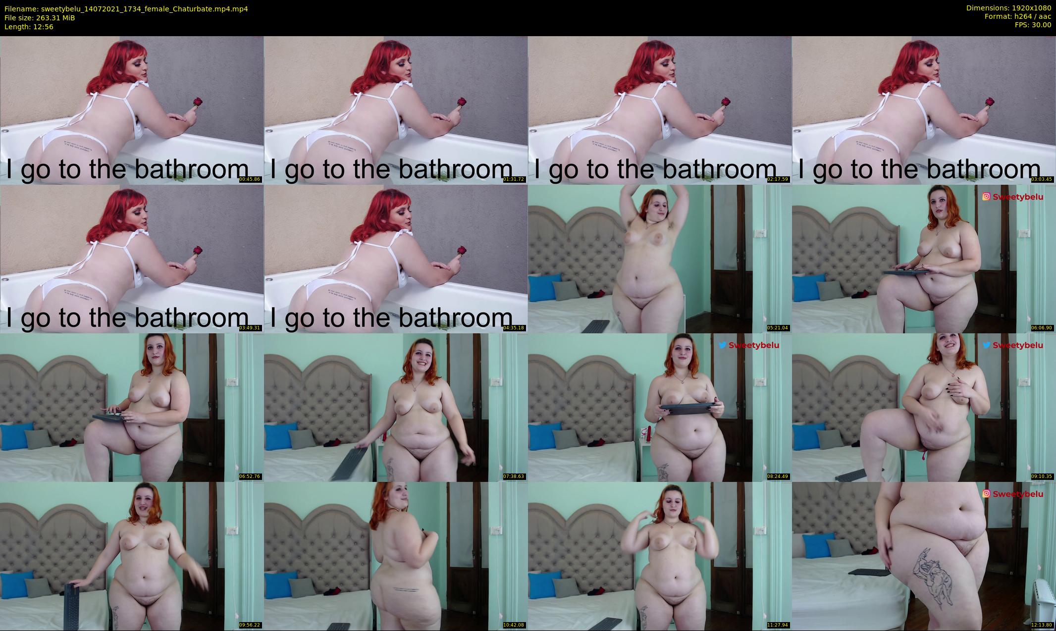 sweetybelu — 13 minute Chaturbate female cam show recording, 1080p, Jul 14, 2021