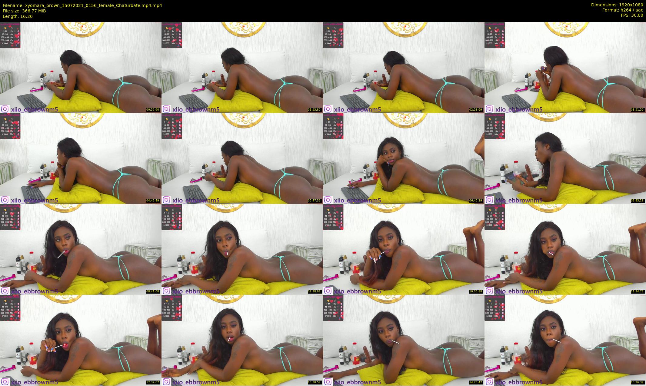 xyomara_brown — 17 minute Chaturbate female cam show recording, 1080p, Jul 15, 2021
