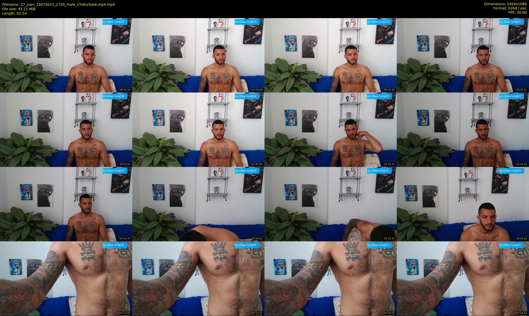 27_juan — 3 minute Chaturbate male cam show recording, 1080p, Jul 15, 2021