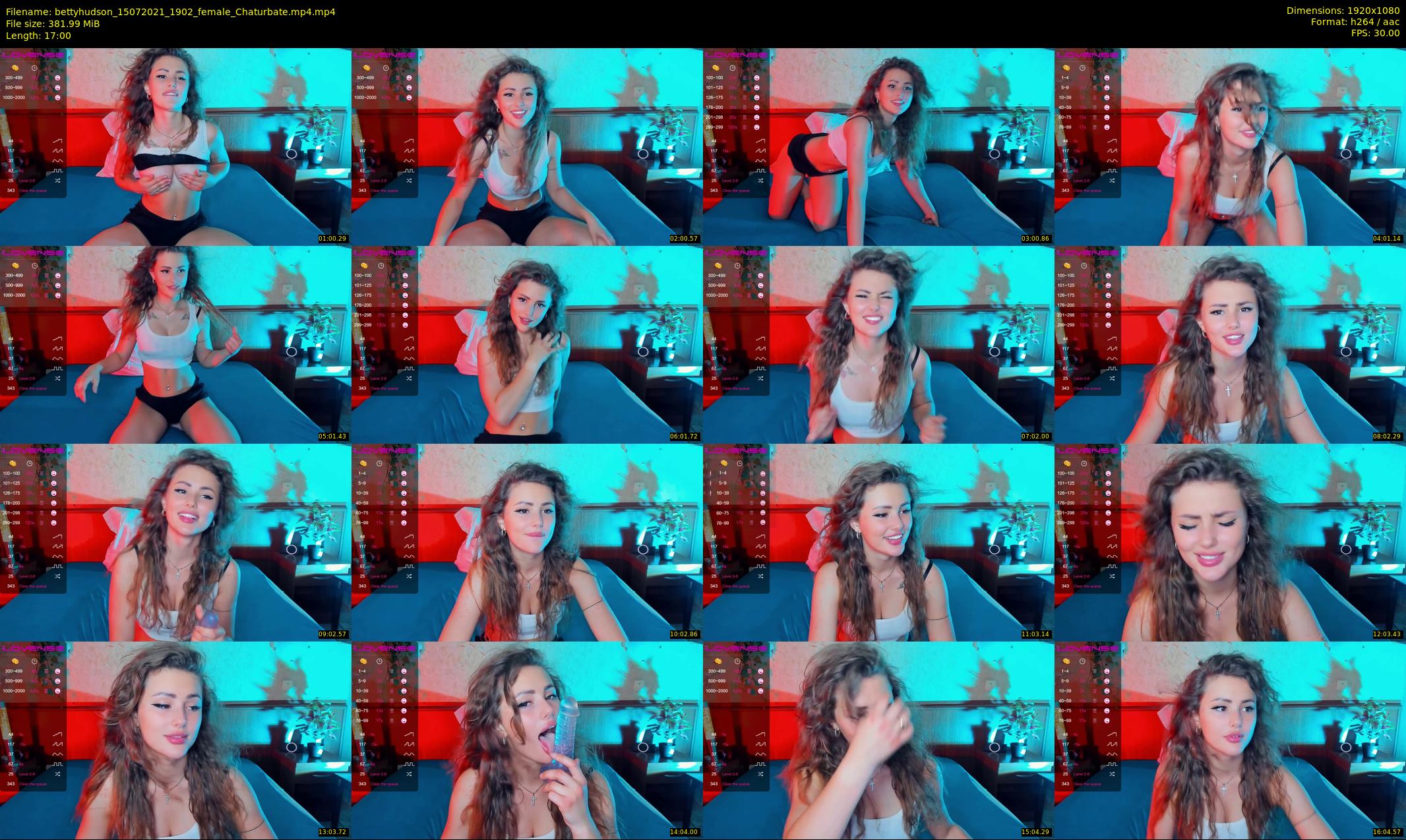 bettyhudson — 17 minute Chaturbate female cam show recording, 1080p, Jul 15, 2021