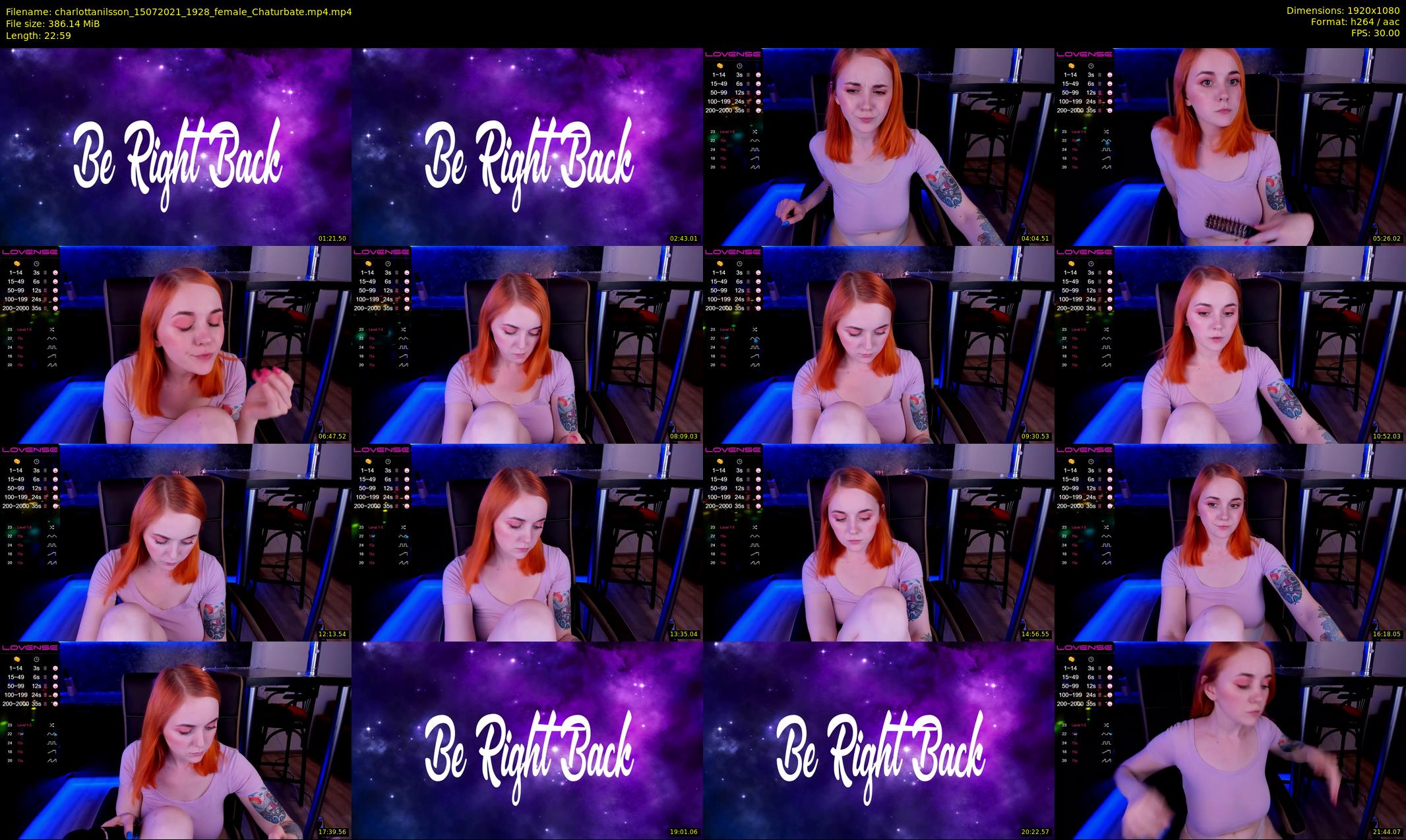 charlottanilsson — 23 minute Chaturbate female cam show recording, 1080p, Jul 15, 2021