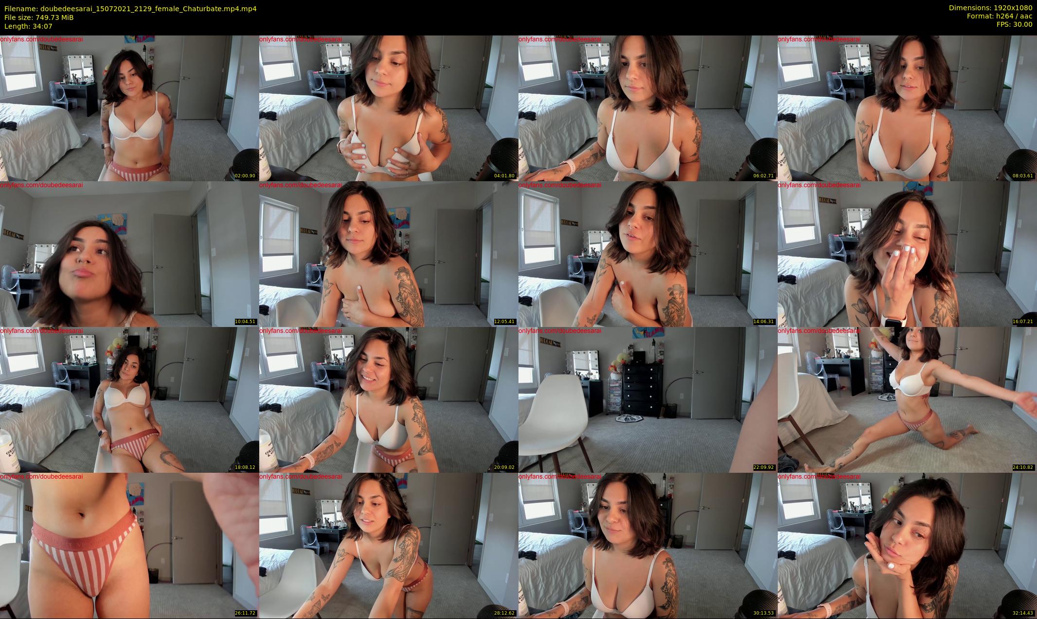 doubedeesarai — 35 minute Chaturbate female cam show recording, 1080p, Jul 15, 2021