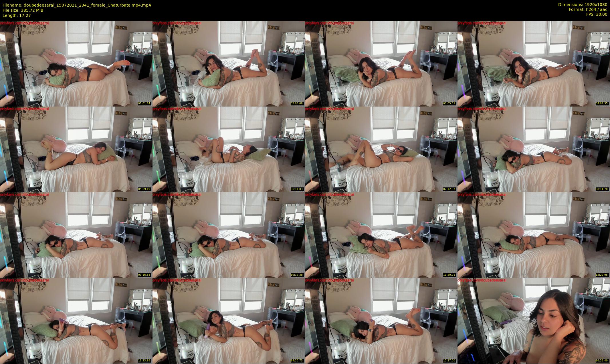 doubedeesarai — 18 minute Chaturbate female cam show recording, 1080p, Jul 15, 2021