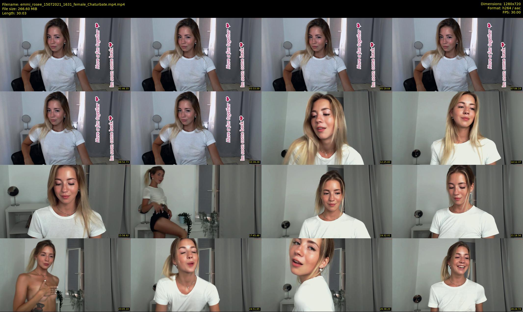 emmi_rosee — 31 minute Chaturbate female cam show recording, 720p, Jul 15, 2021