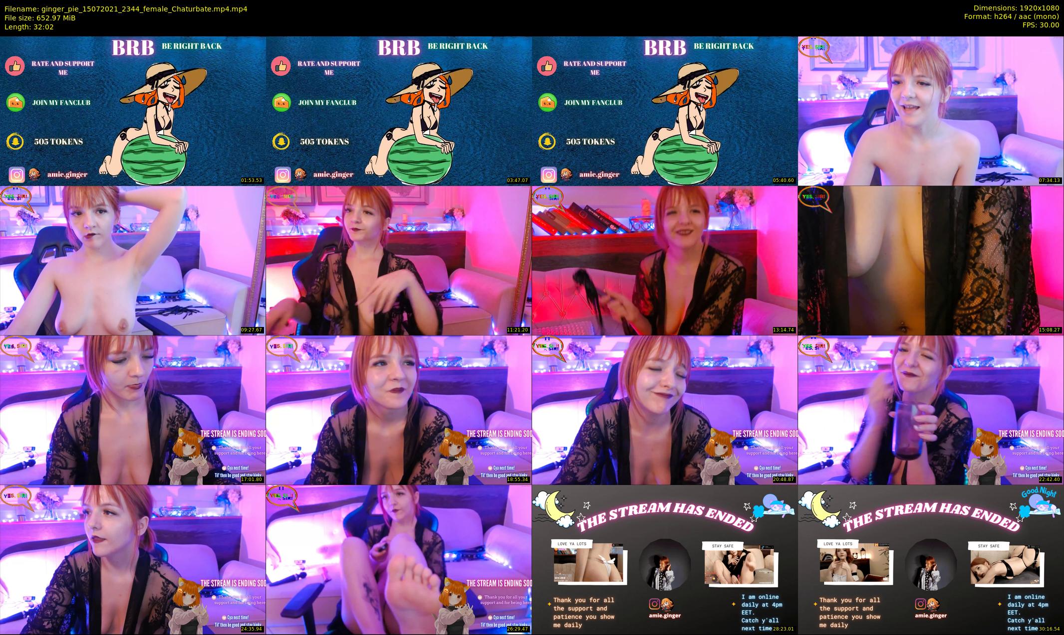 ginger_pie — 33 minute Chaturbate female cam show recording, 1080p, Jul 15, 2021