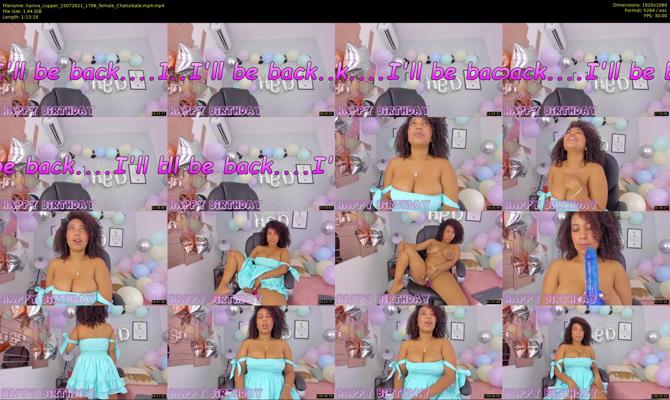 hanna_cupper — 74 minute Chaturbate female cam show recording, 1080p, Jul 15, 2021