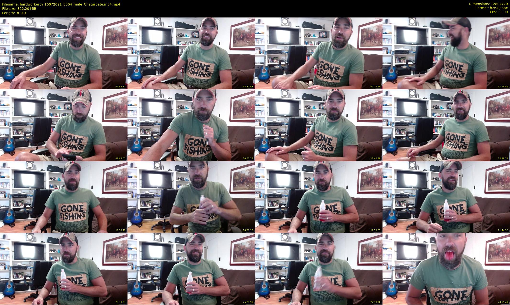 hardworkertn — 31 minute Chaturbate male cam show recording, 720p, Jul 16, 2021