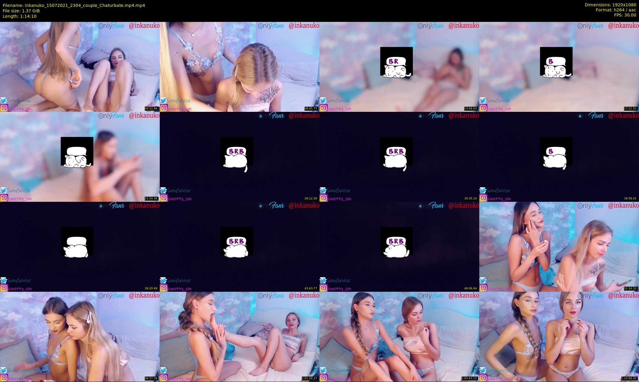 inkanuko — 75 minute Chaturbate couple cam show recording, 1080p, Jul 15, 2021
