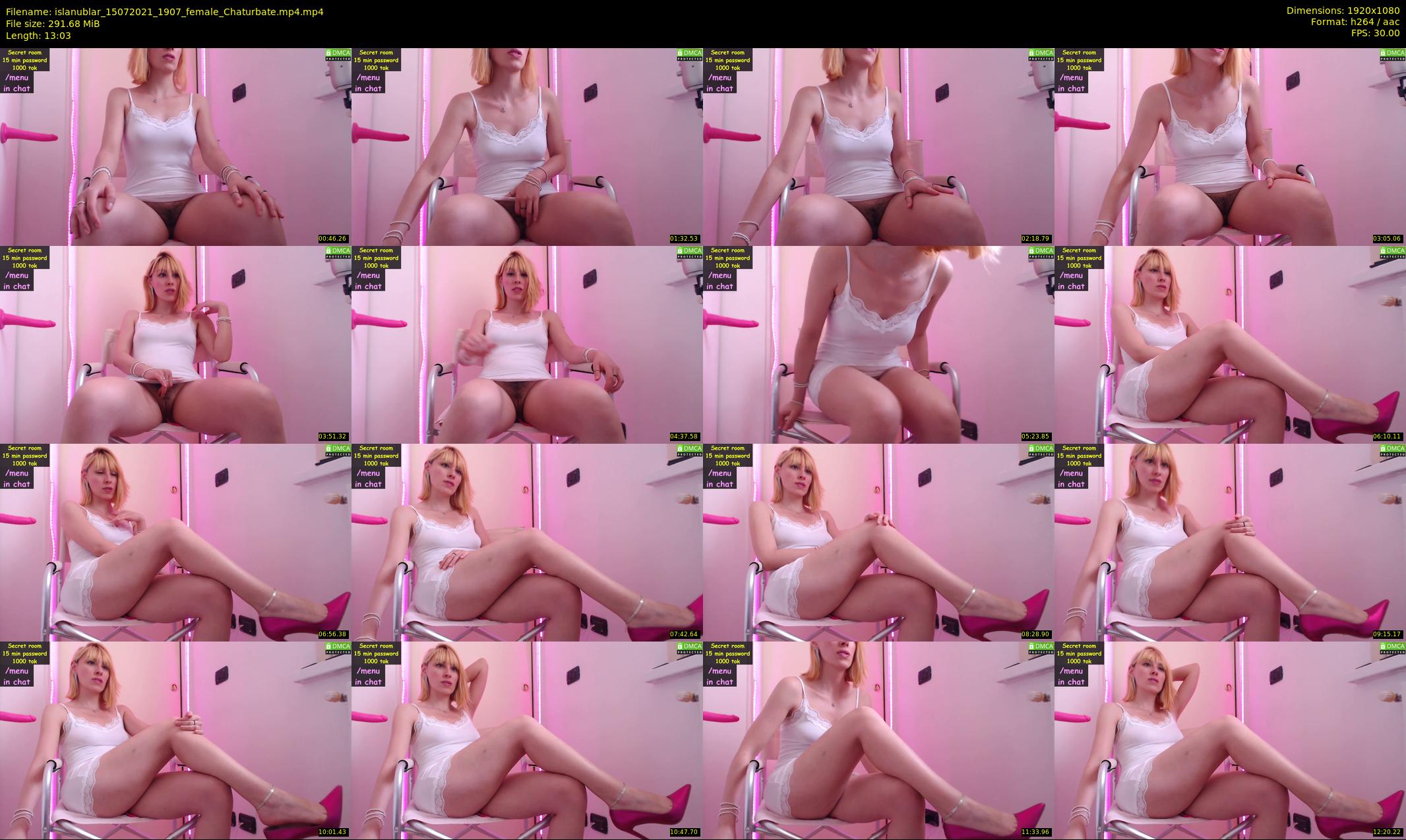 islanublar — 14 minute Chaturbate female cam show recording, 1080p, Jul 15, 2021