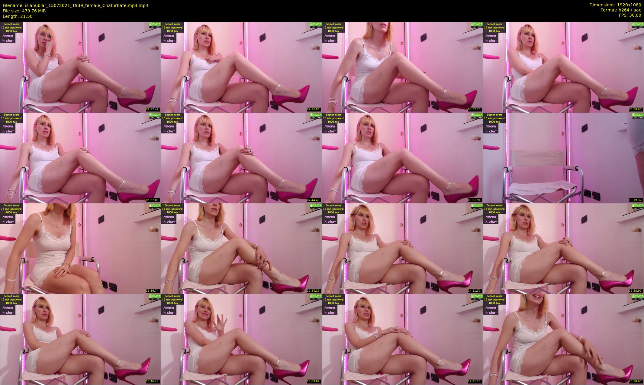 islanublar — 22 minute Chaturbate female cam show recording, 1080p, Jul 15, 2021