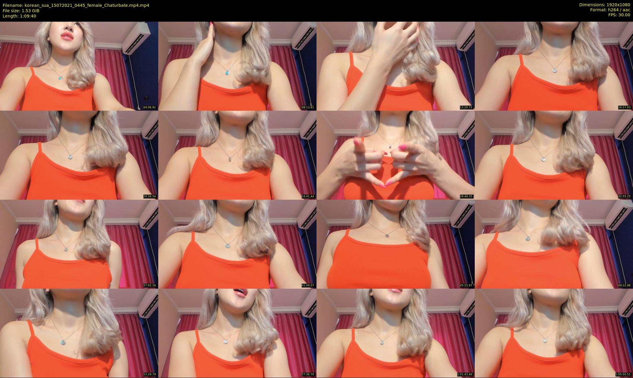 korean_sua — 70 minute Chaturbate female cam show recording, 1080p, Jul 15, 2021