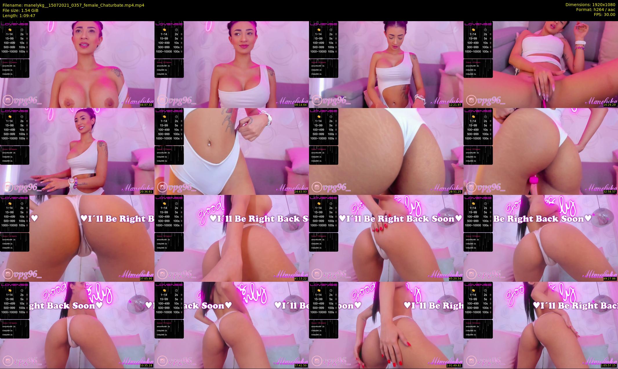 manelykg_ — 70 minute Chaturbate female cam show recording, 1080p, Jul 15, 2021