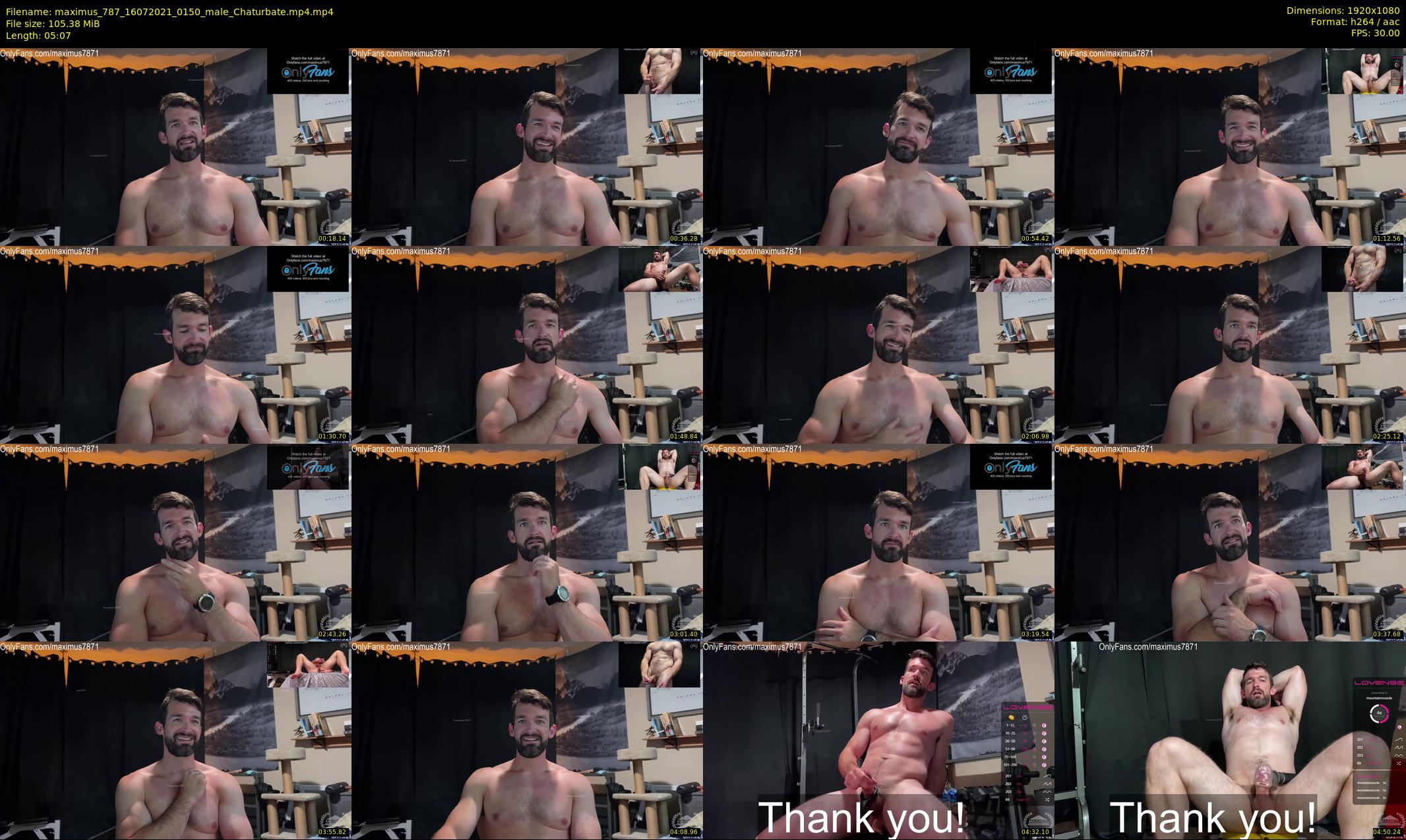 maximus_787 — 6 minute Chaturbate male cam show recording, 1080p, Jul 16, 2021
