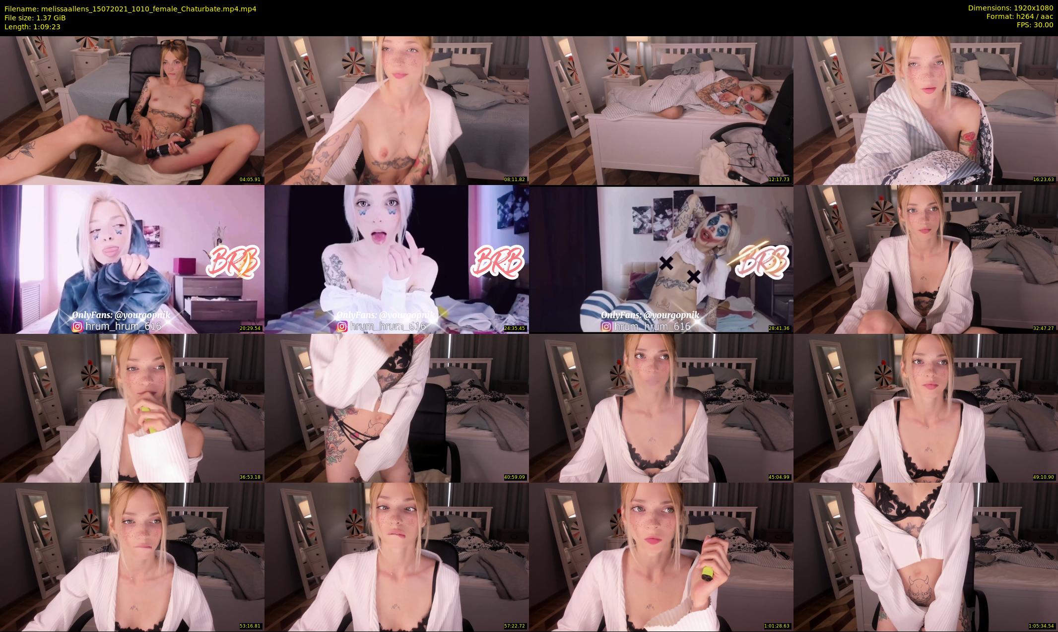 melissaallens — 70 minute Chaturbate female cam show recording, 1080p, Jul 15, 2021