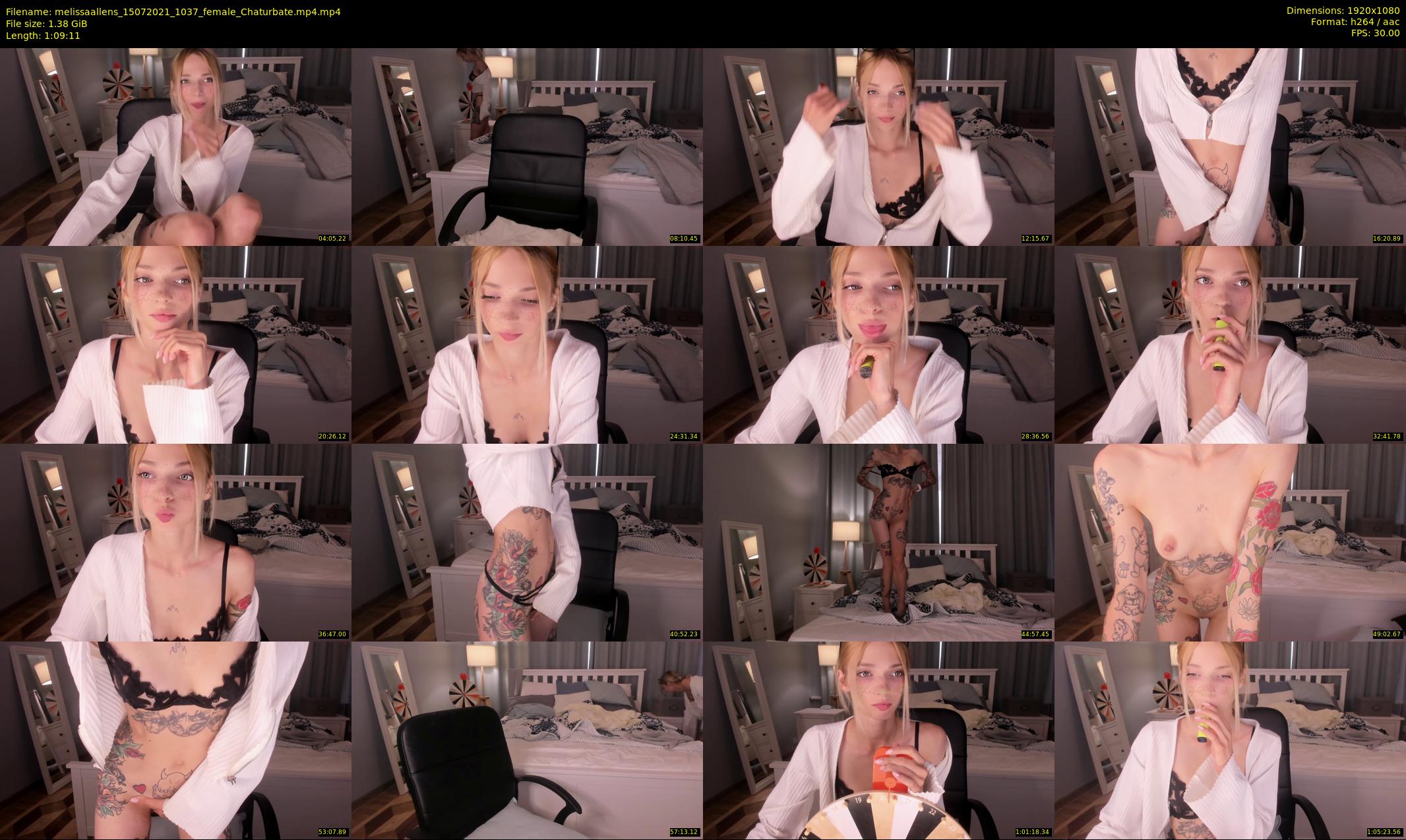 melissaallens — 70 minute Chaturbate female cam show recording, 1080p, Jul 15, 2021