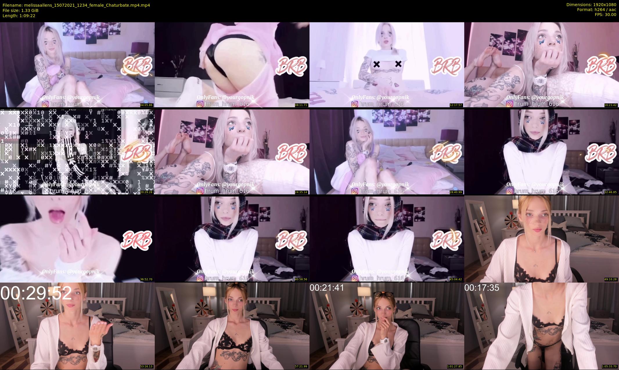 melissaallens — 70 minute Chaturbate female cam show recording, 1080p, Jul 15, 2021