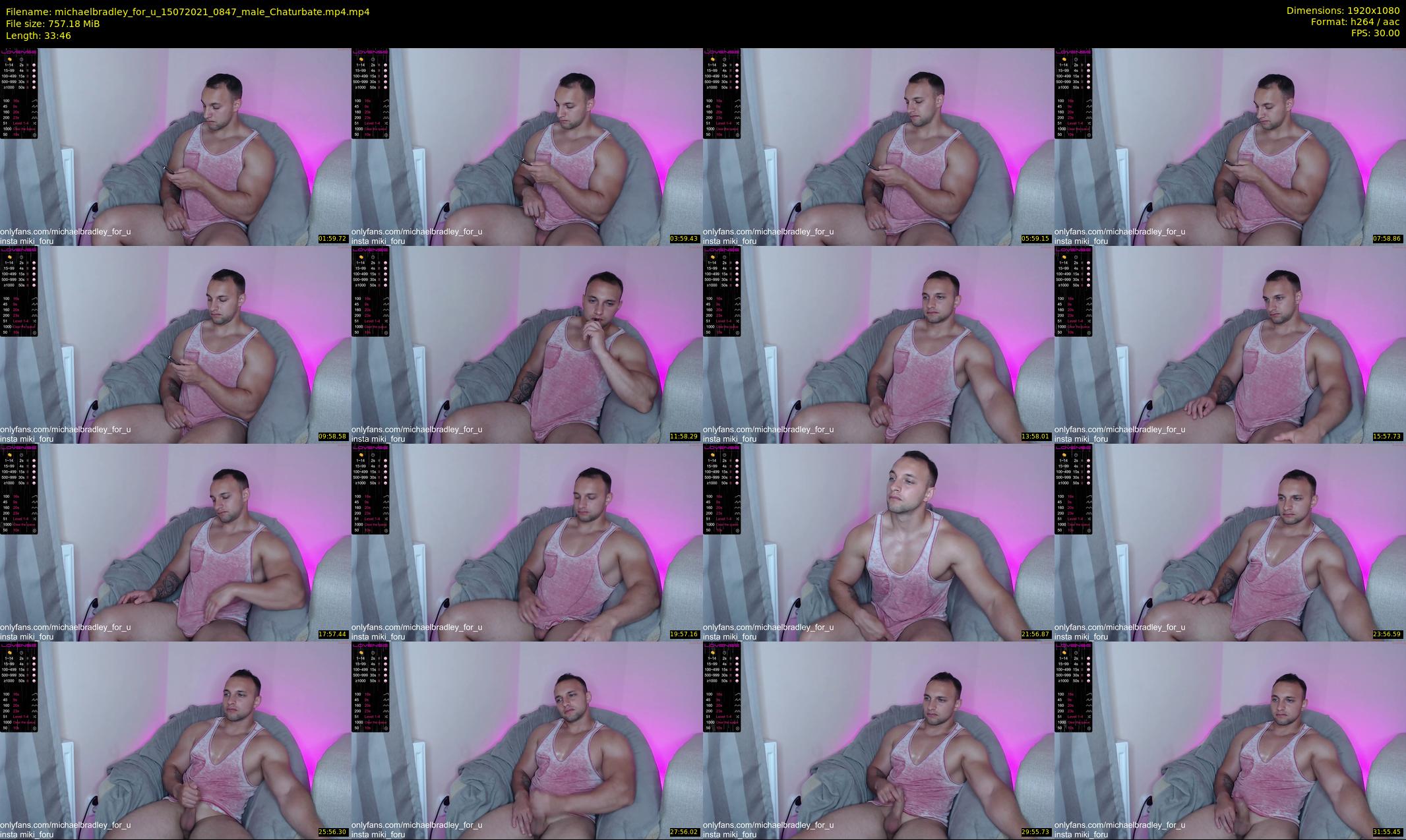 michaelbradley_for_u — 34 minute Chaturbate male cam show recording, 1080p, Jul 15, 2021