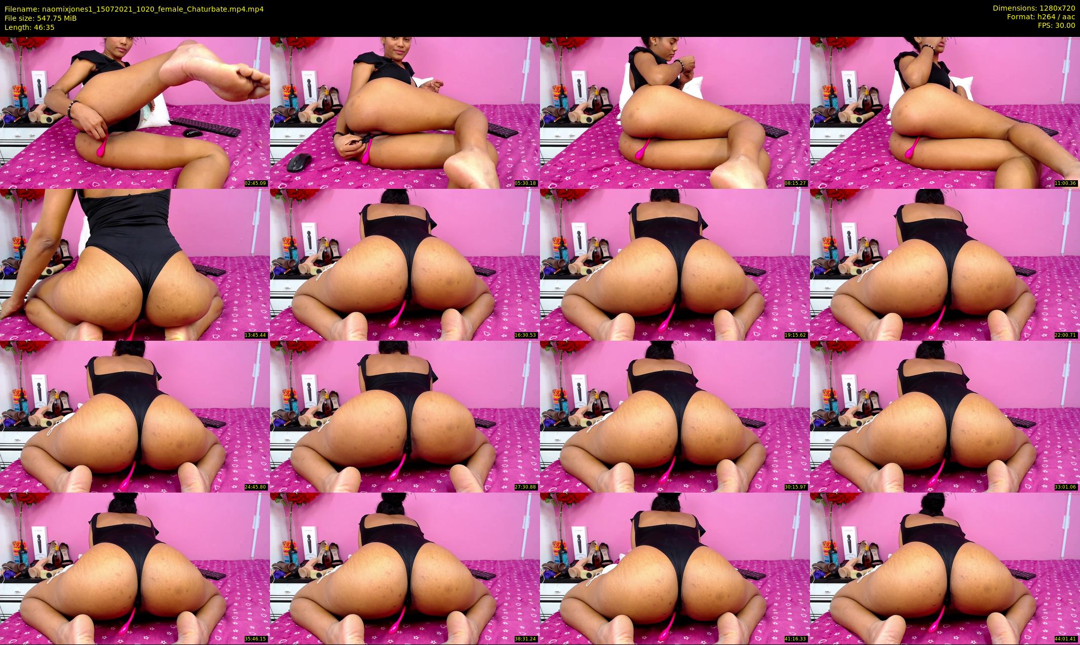 naomixjones1 — 47 minute Chaturbate female cam show recording, 720p, Jul 15, 2021