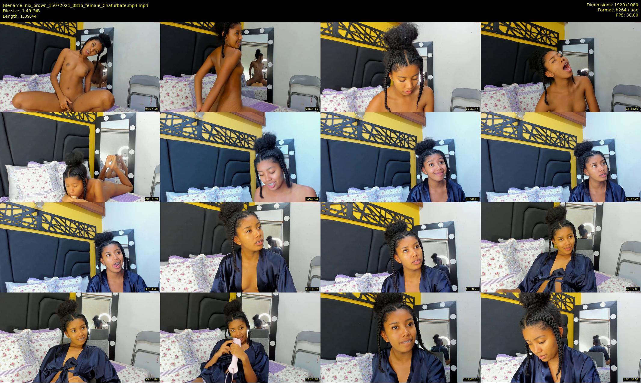 nix_brown — 70 minute Chaturbate female cam show recording, 1080p, Jul 15, 2021