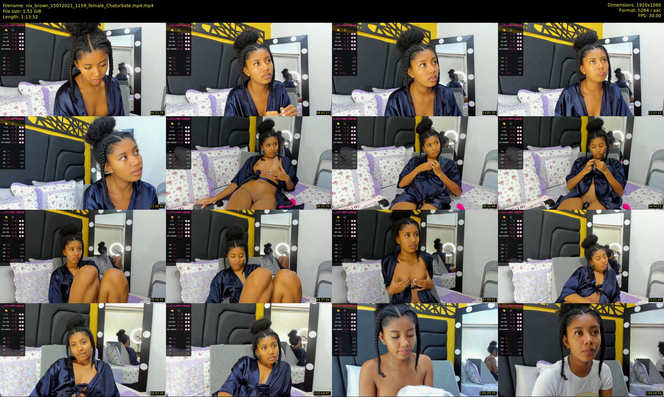 nix_brown — 74 minute Chaturbate female cam show recording, 1080p, Jul 15, 2021