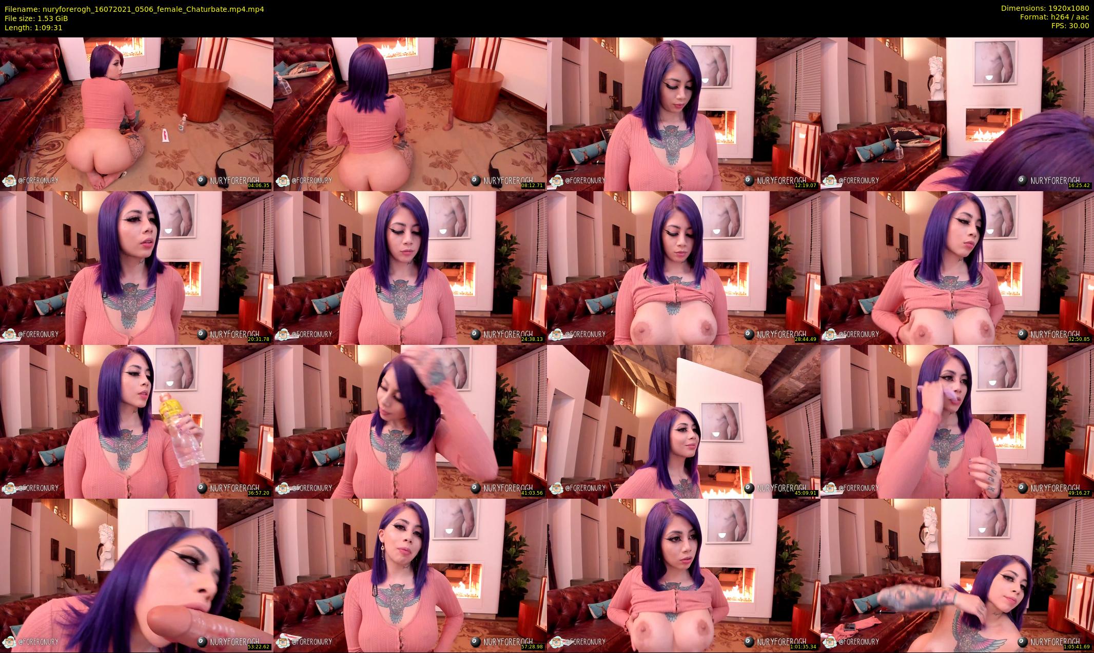 nuryforerogh — 70 minute Chaturbate female cam show recording, 1080p, Jul 16, 2021