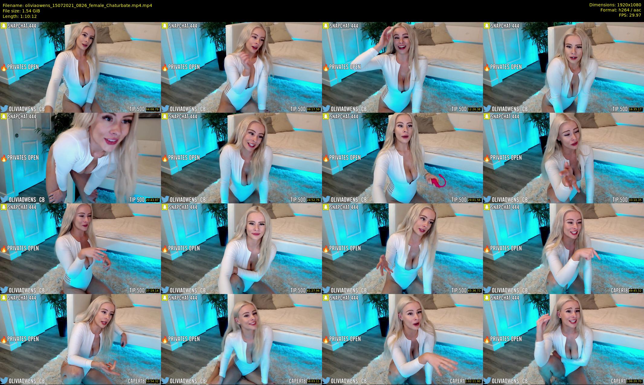 oliviaowens — 71 minute Chaturbate female cam show recording, 1080p, Jul 15, 2021