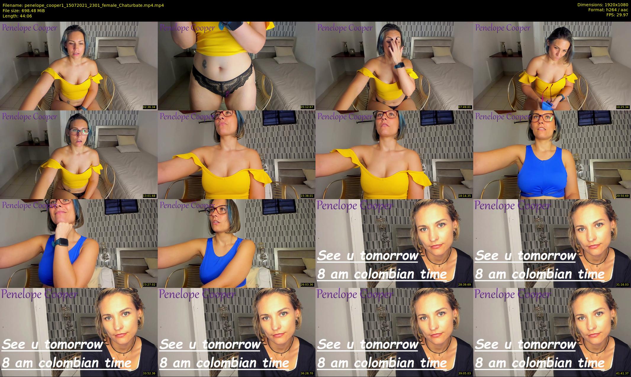 penelope_cooper1 — 45 minute Chaturbate female cam show recording, 1080p, Jul 15, 2021