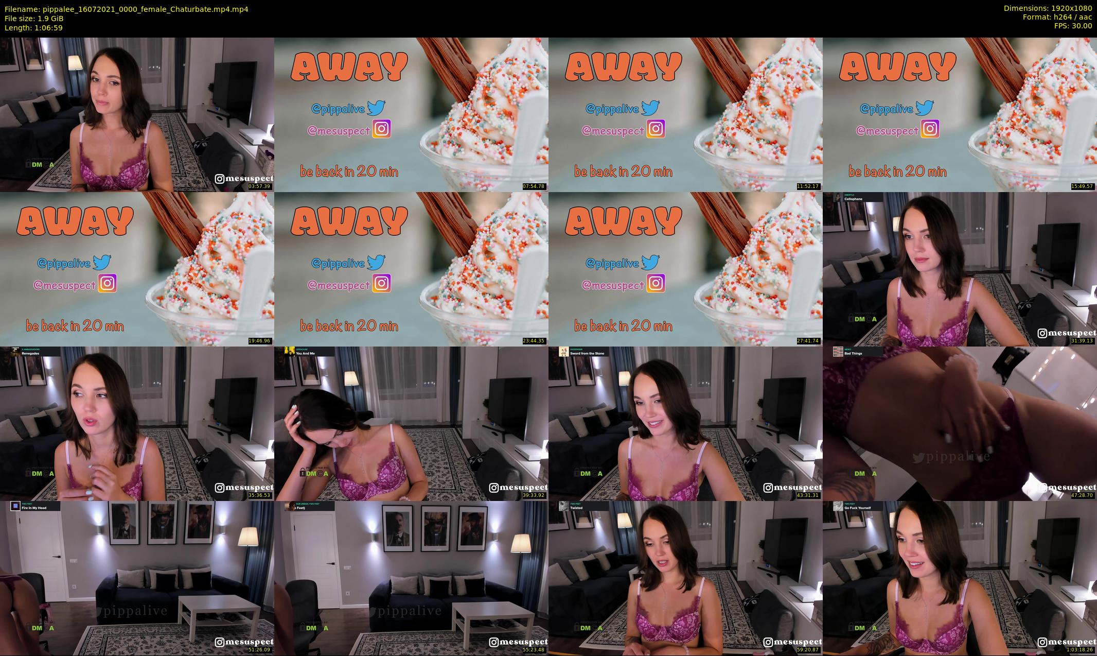 pippalee — 67 minute Chaturbate female cam show recording, 1080p, Jul 16, 2021