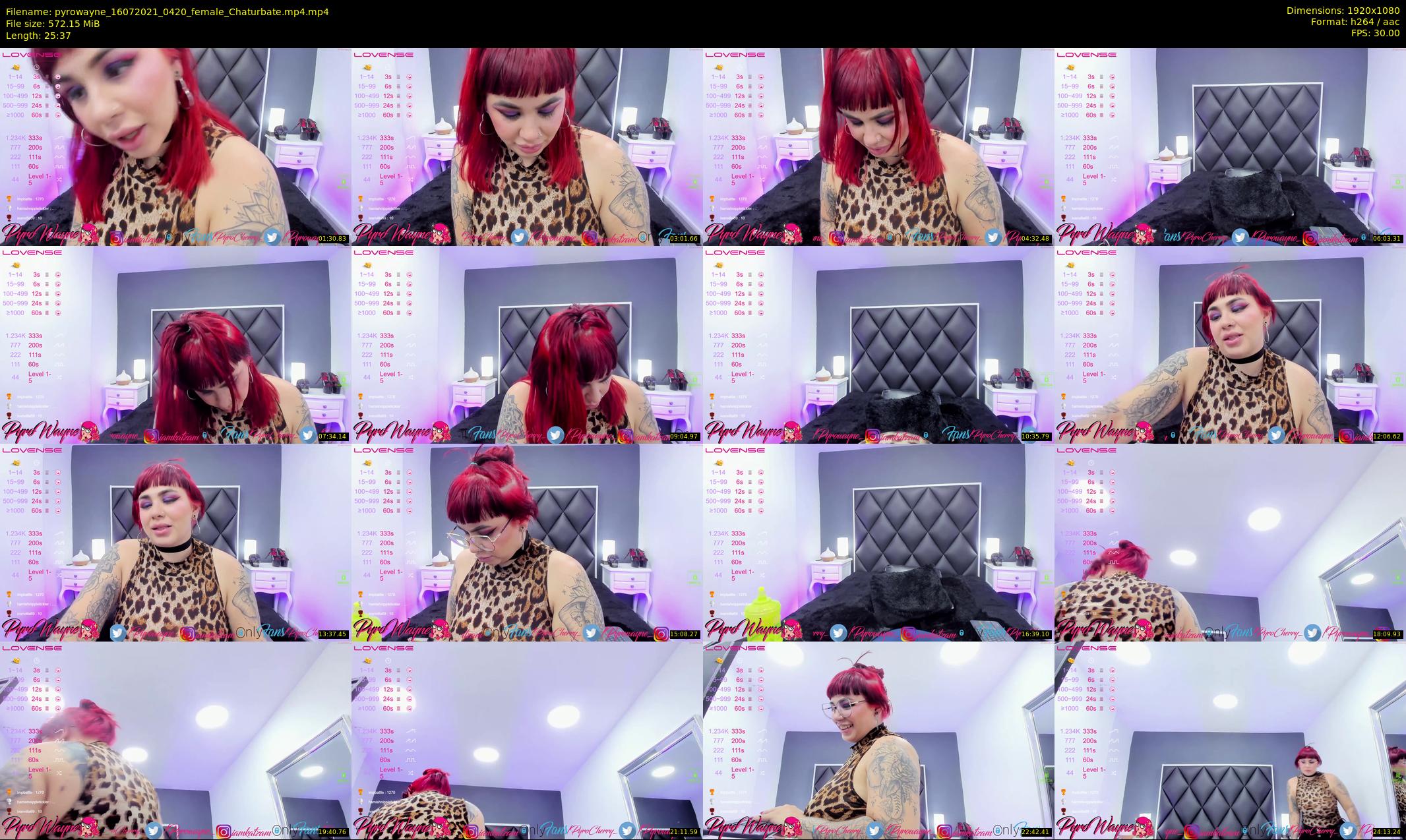 pyrowayne — 26 minute Chaturbate female cam show recording, 1080p, Jul 16, 2021