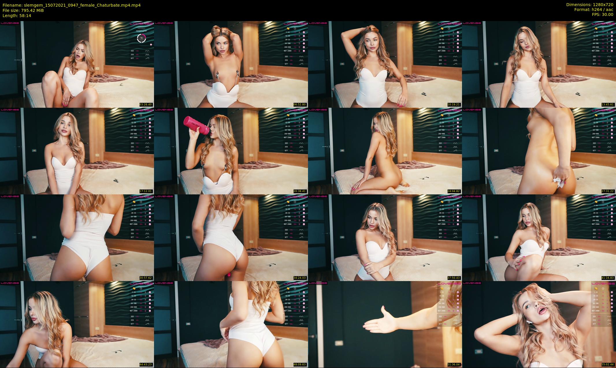 slemgem — 59 minute Chaturbate couple cam show recording, 720p, Jul 15, 2021