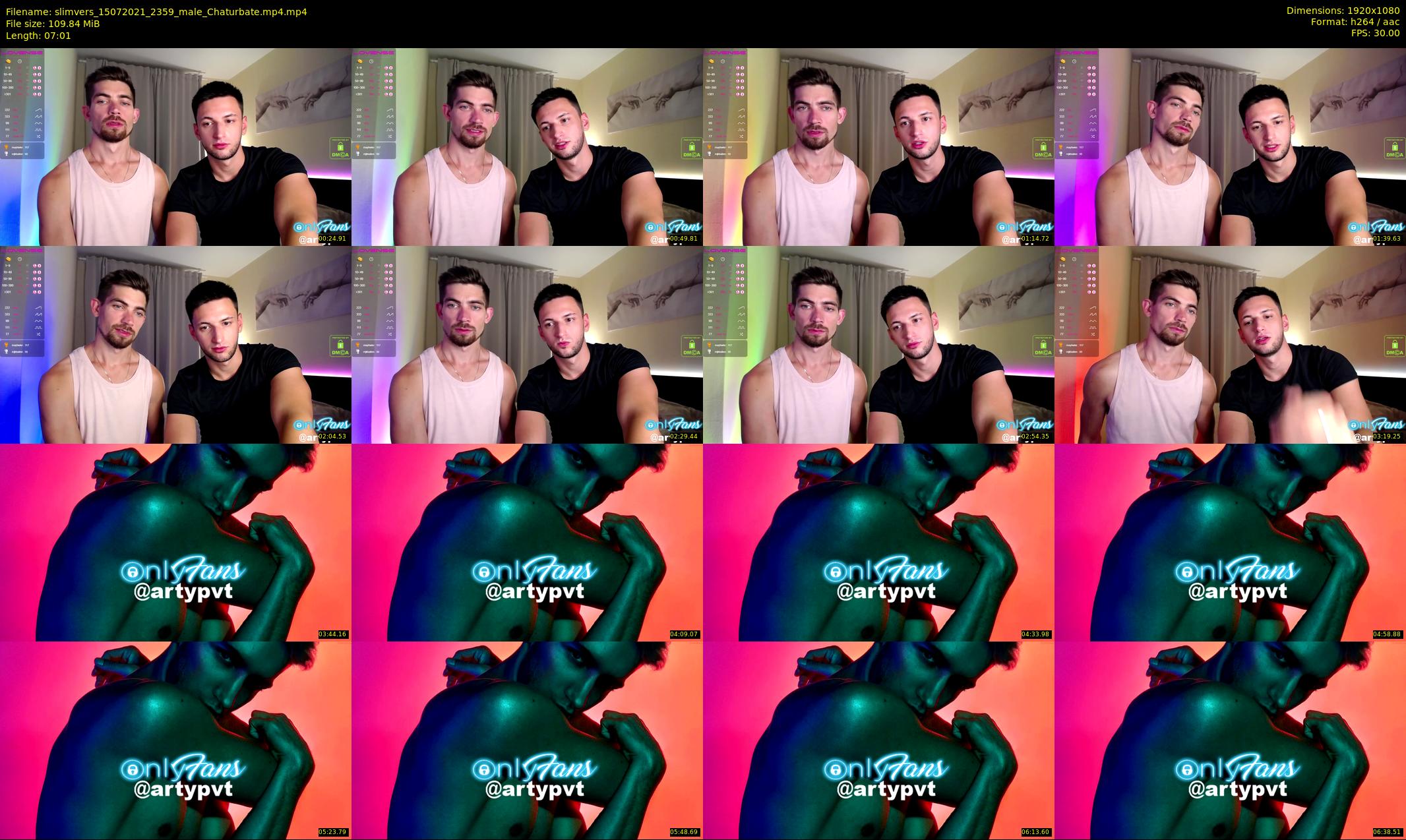 slimvers — 8 minute Chaturbate male cam show recording, 1080p, Jul 15, 2021