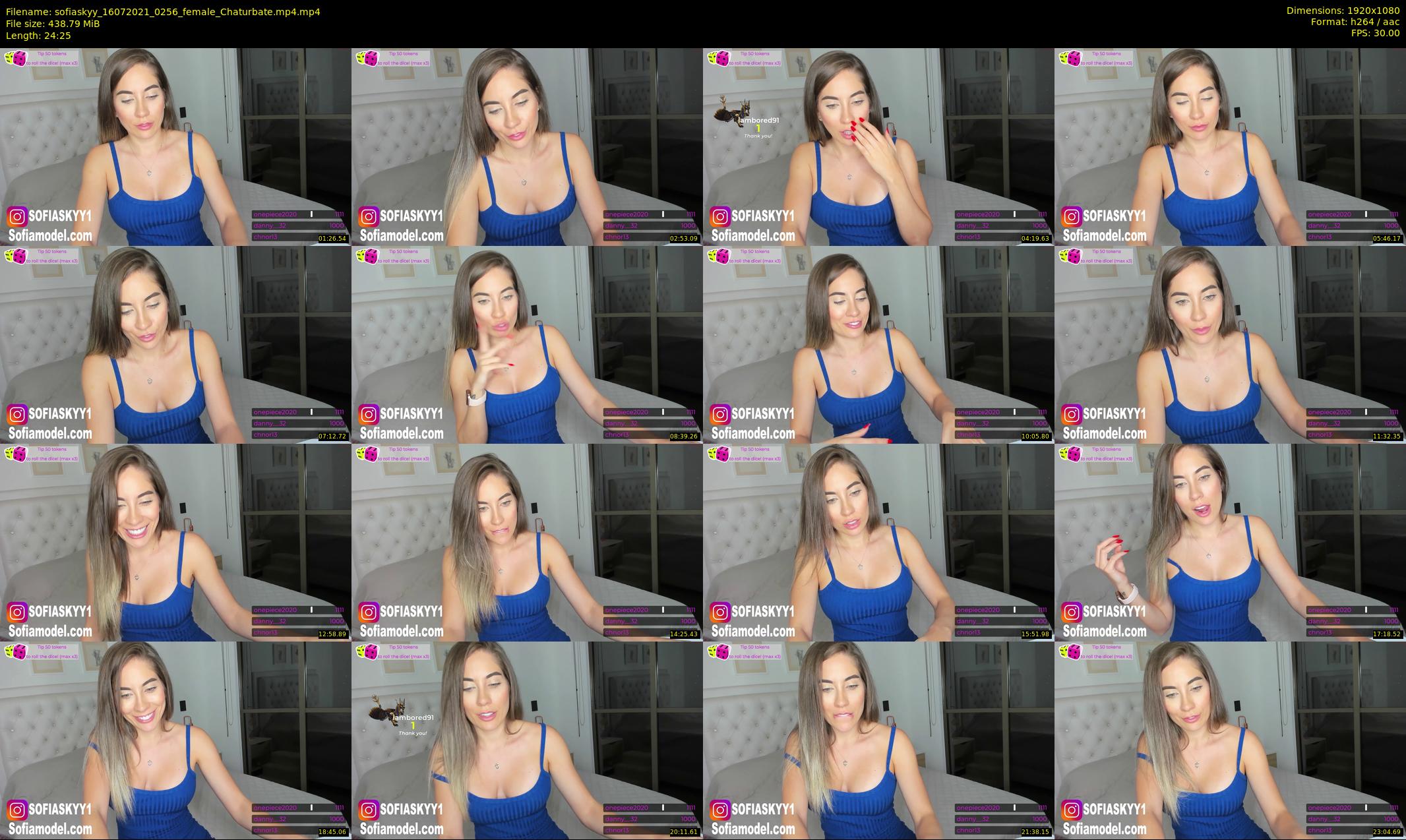 sofiaskyy — 25 minute Chaturbate female cam show recording, 1080p, Jul 16, 2021