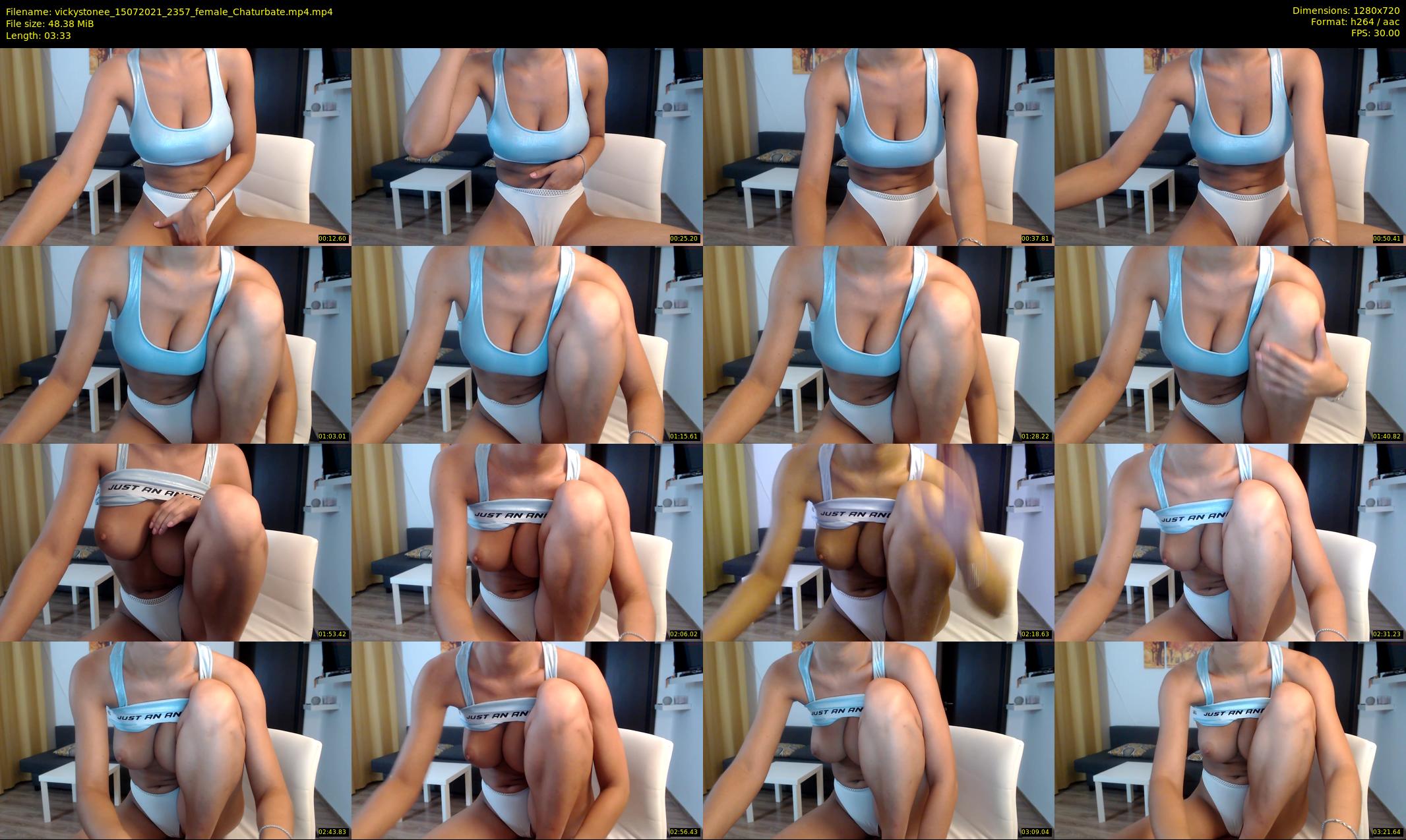 vickystonee — 4 minute Chaturbate female cam show recording, 720p, Jul 15, 2021