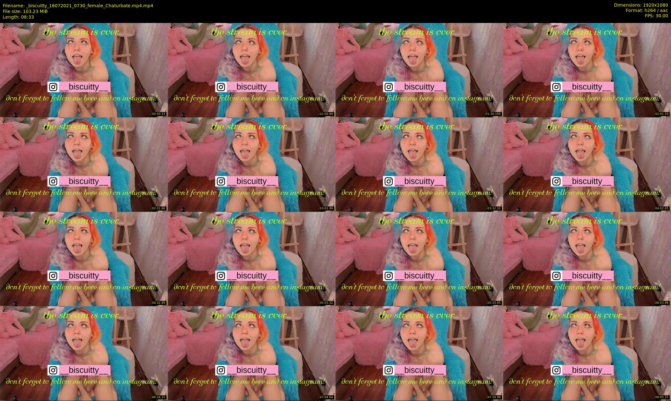 _biscuitty — 9 minute Chaturbate female cam show recording, 1080p, Jul 16, 2021
