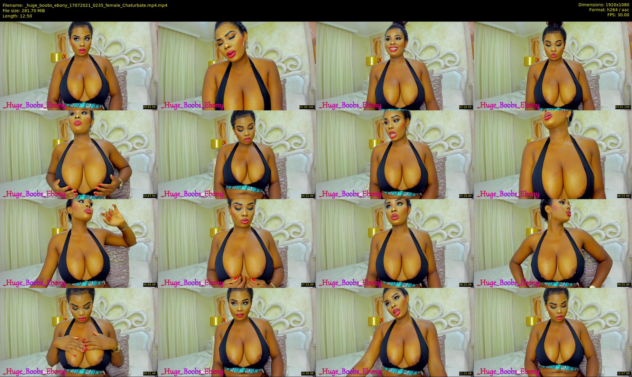 _huge_boobs_ebony — 13 minute Chaturbate female cam show recording, 1080p, Jul 17, 2021