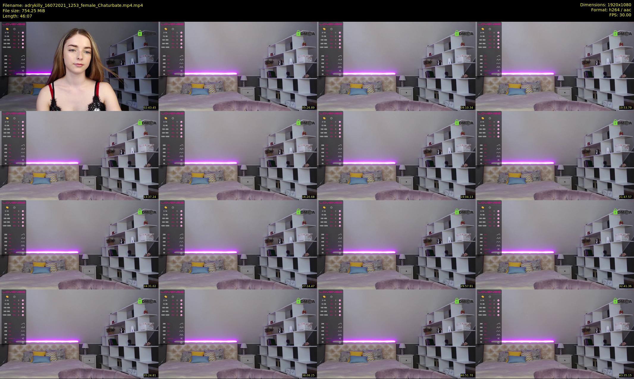 adrykilly — 47 minute Chaturbate female cam show recording, 1080p, Jul 16, 2021