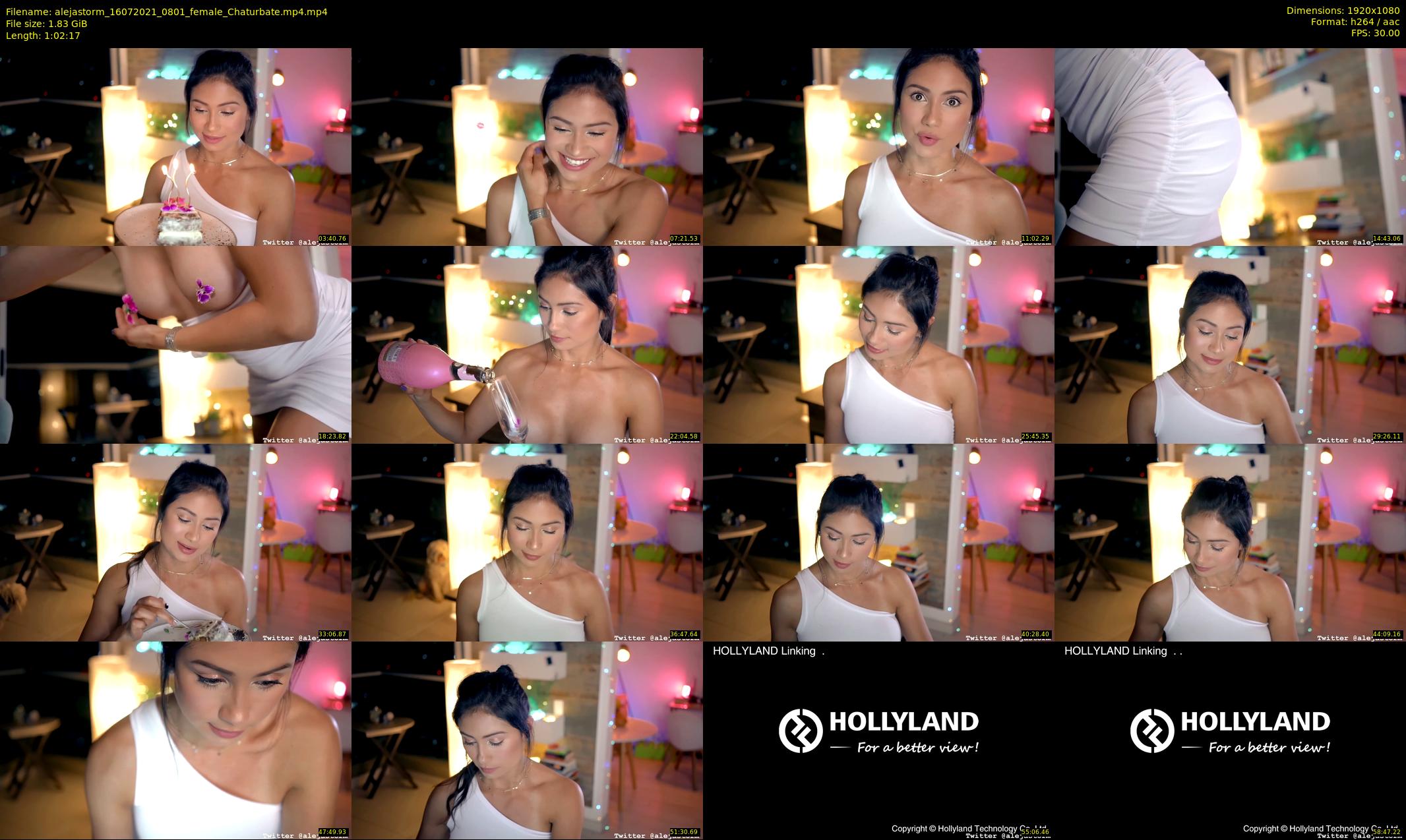 alejastorm — 63 minute Chaturbate female cam show recording, 1080p, Jul 16, 2021