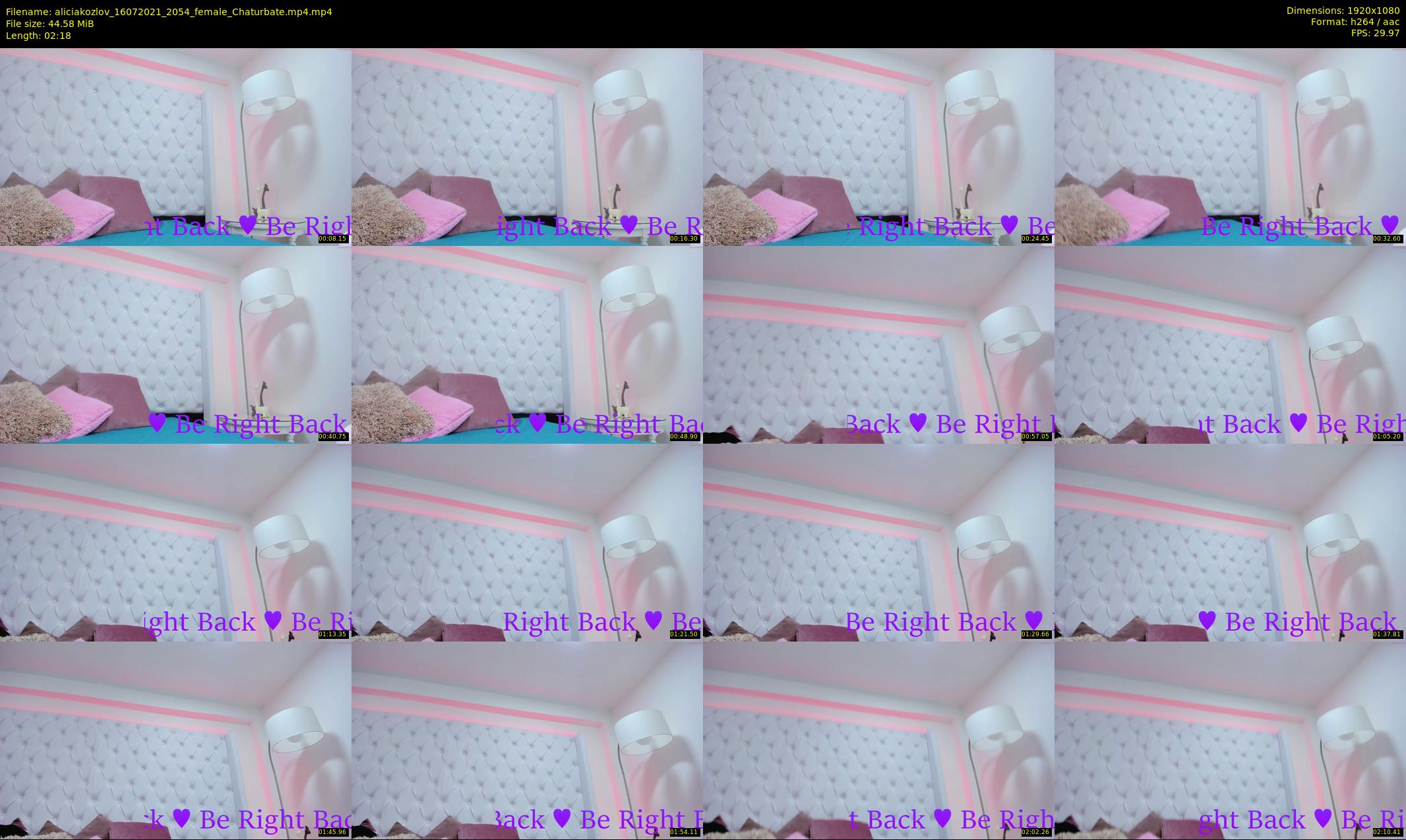 aliciakozlov — 3 minute Chaturbate female cam show recording, 1080p, Jul 16, 2021