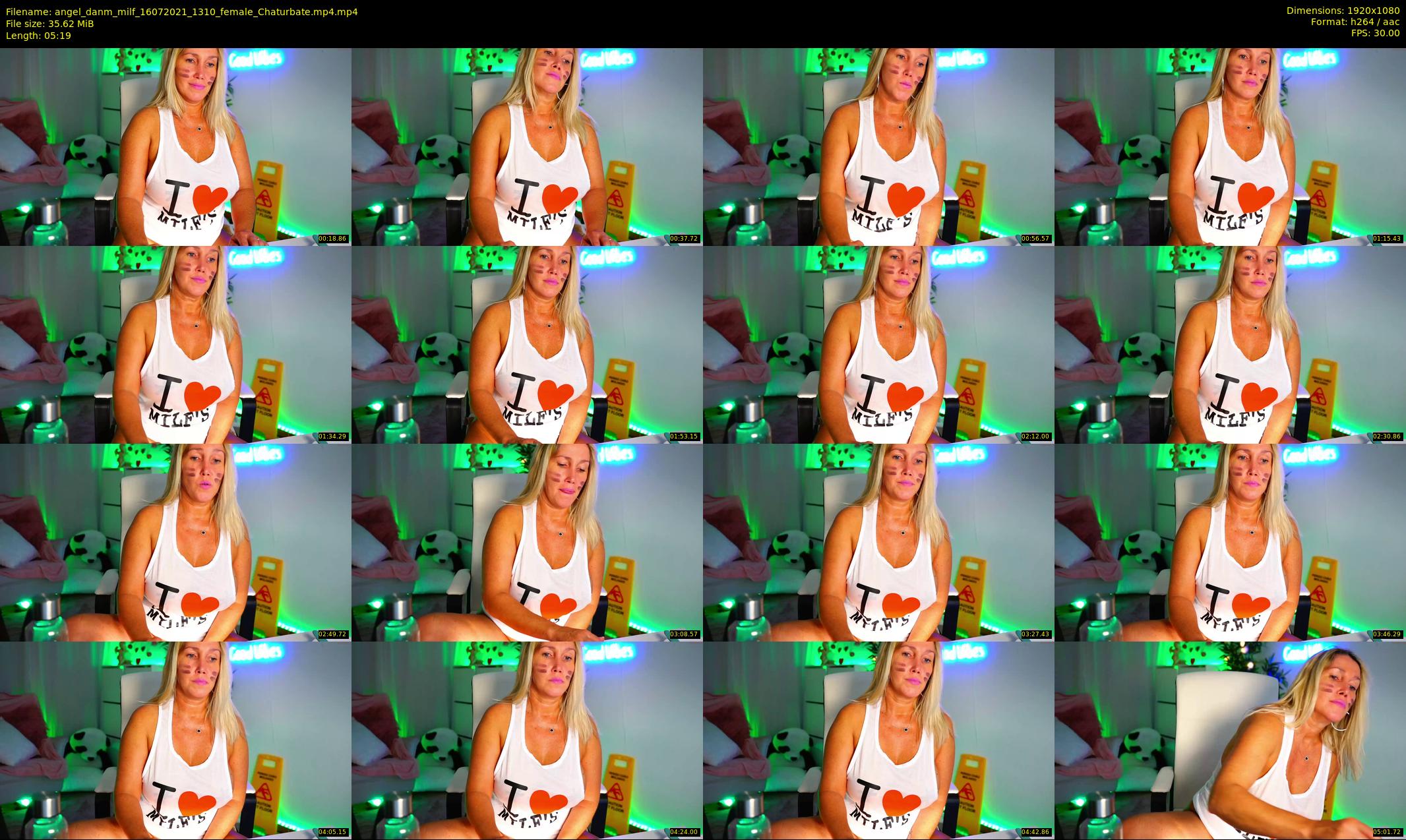 angel_danm_milf — 6 minute Chaturbate female cam show recording, 1080p, Jul 16, 2021