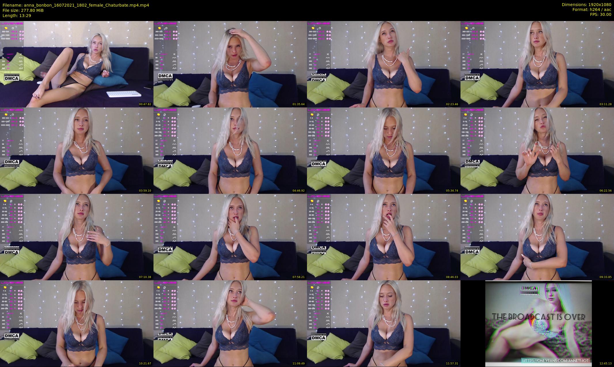anna_bonbon — 14 minute Chaturbate female cam show recording, 1080p, Jul 16, 2021