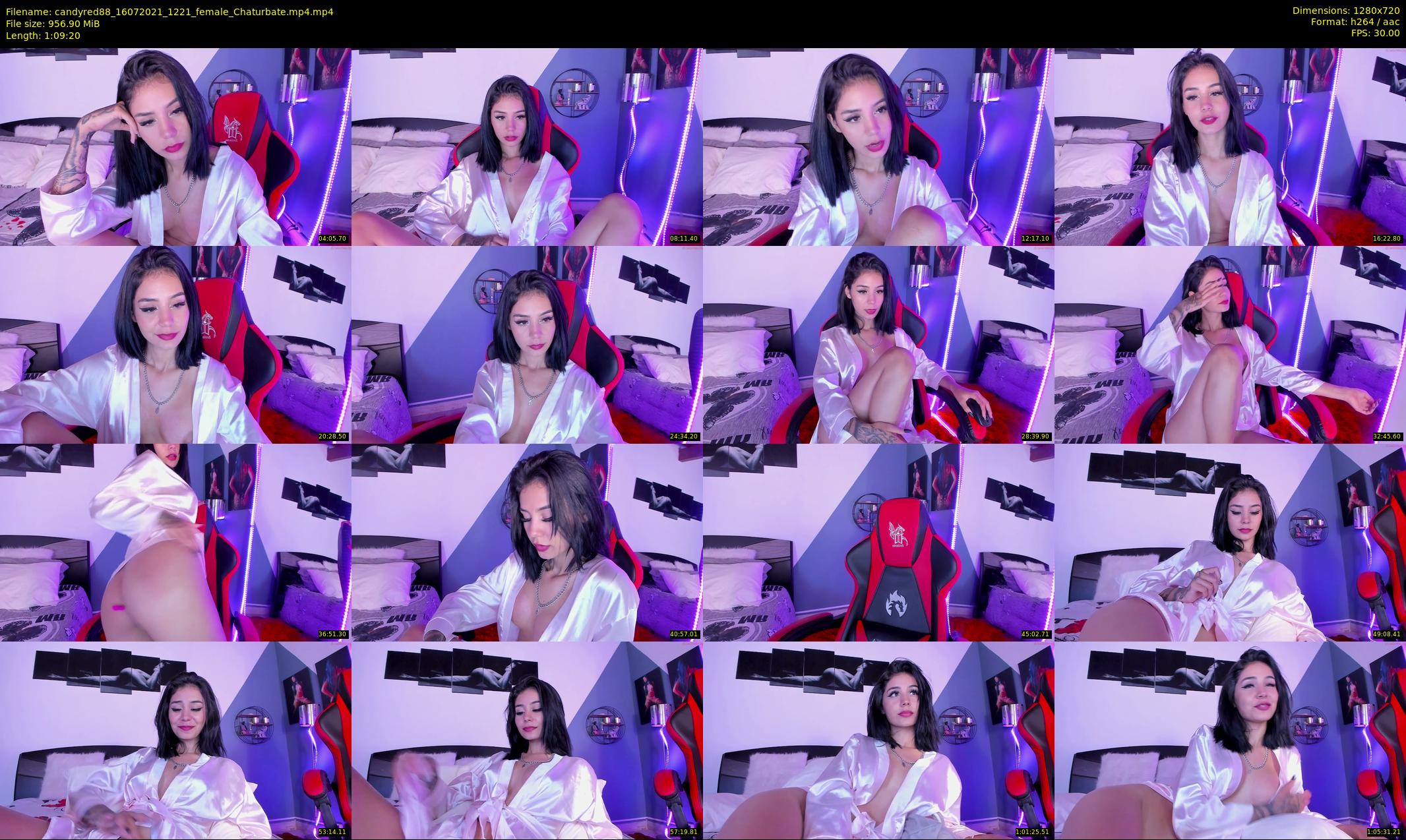 candyred88 — 70 minute Chaturbate female cam show recording, 720p, Jul 16, 2021