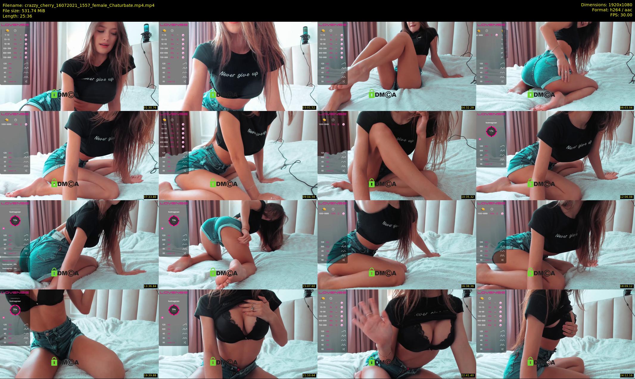 crazzy_cherry — 26 minute Chaturbate female cam show recording, 1080p, Jul 16, 2021