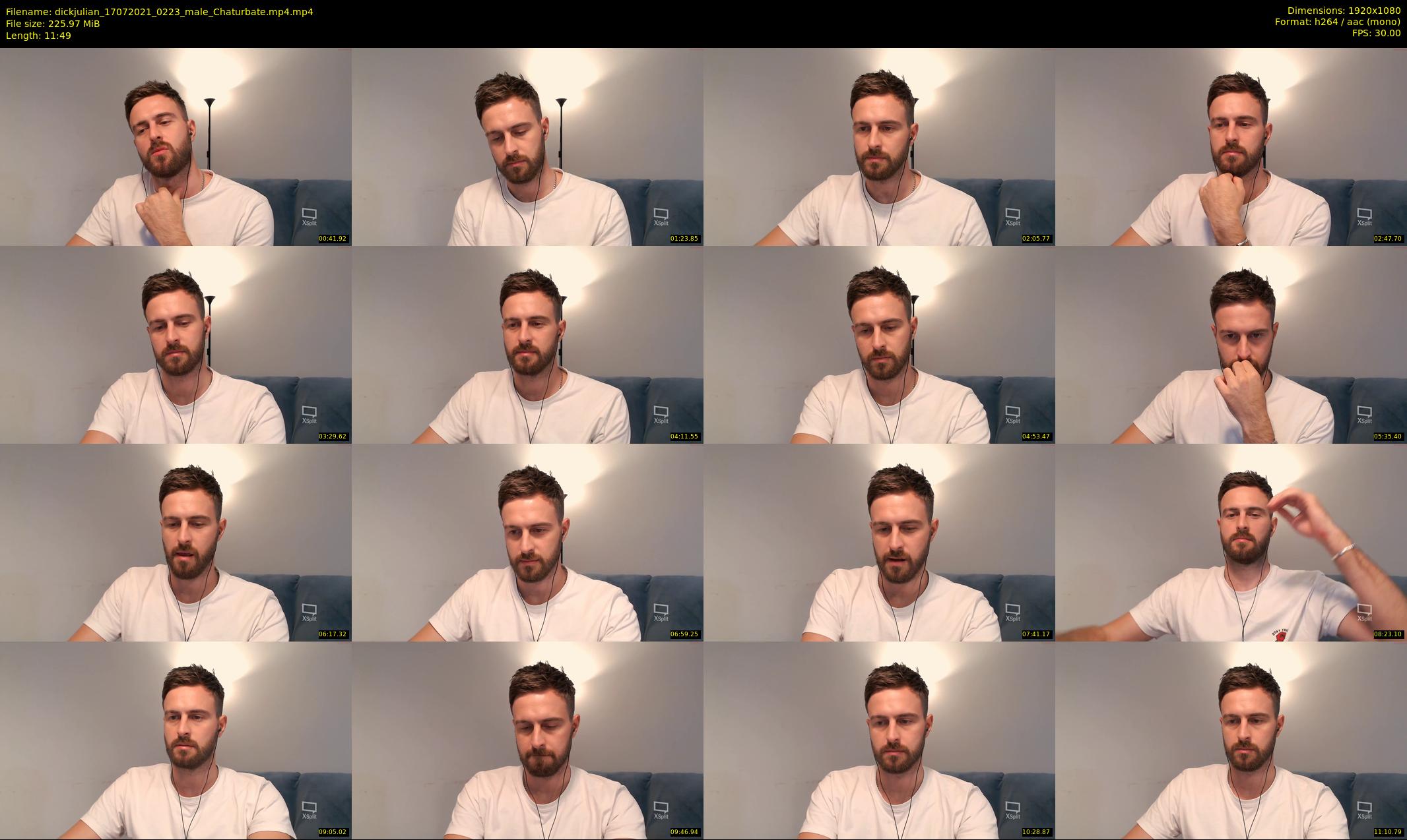 dickjulian — 12 minute Chaturbate male cam show recording, 1080p, Jul 17, 2021